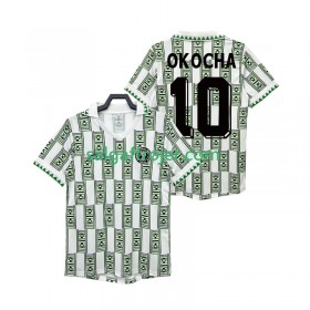 Nigeria OKOCHA 10 Fodboldtrøjer Retro Udebanesæt 1994 Kort ærmer